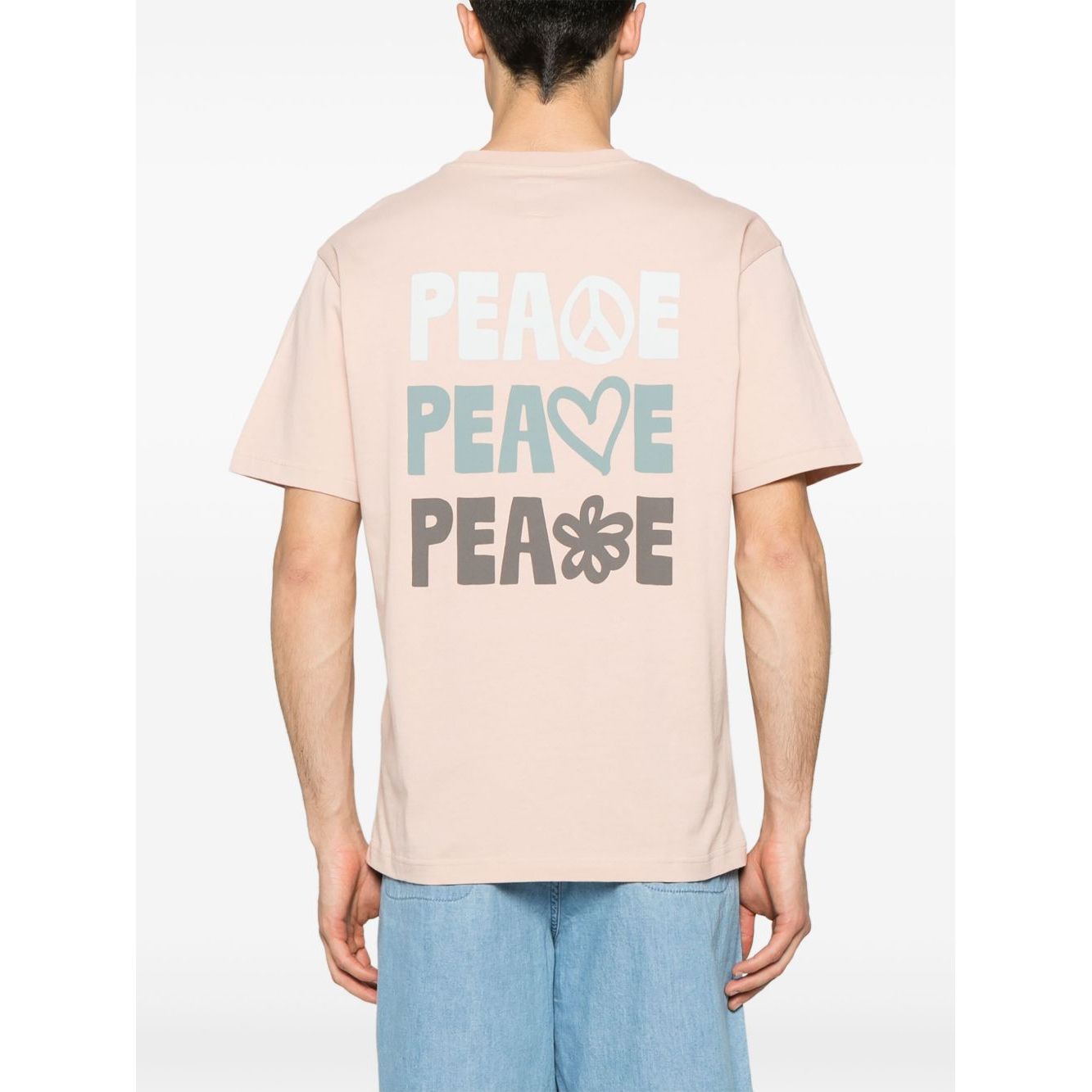 Emporio Armani T-shirts and Polos Beige Topwear