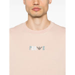 Emporio Armani T-shirts and Polos Beige Topwear