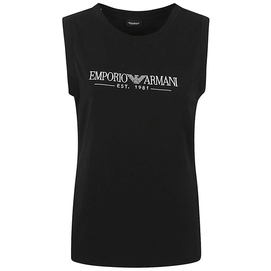 Emporio Armani Top Black Topwear