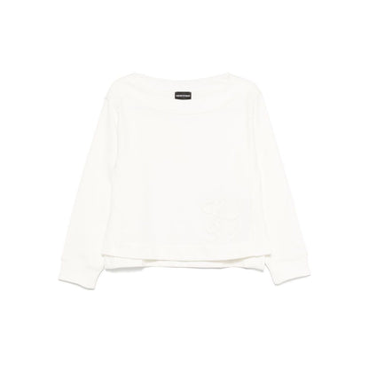 Emporio Armani logo embroidered sweatshirt Topwear