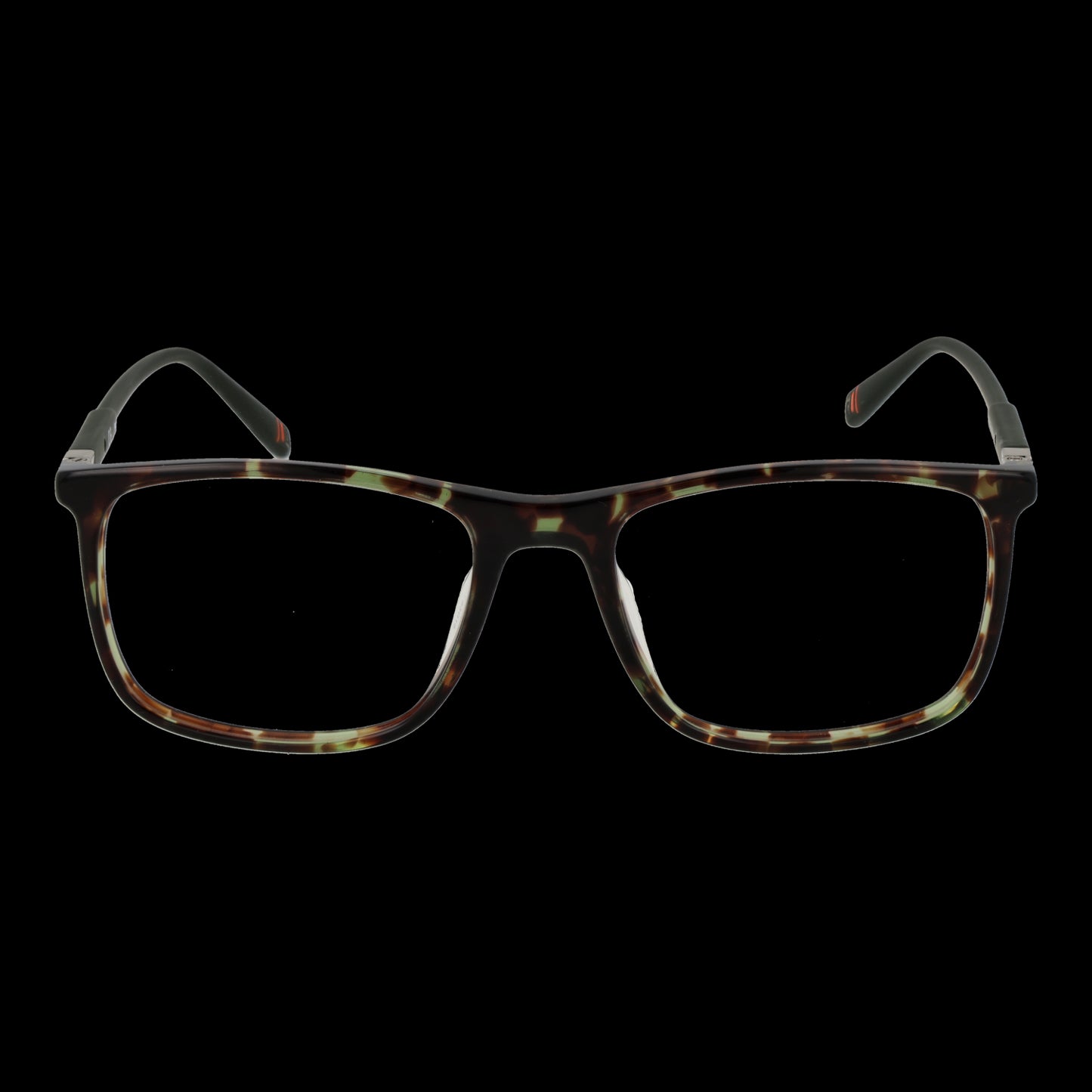 FILA MOD. VF9403 530V34 gent's glasses on black background, featuring stylish tortoiseshell frame design.