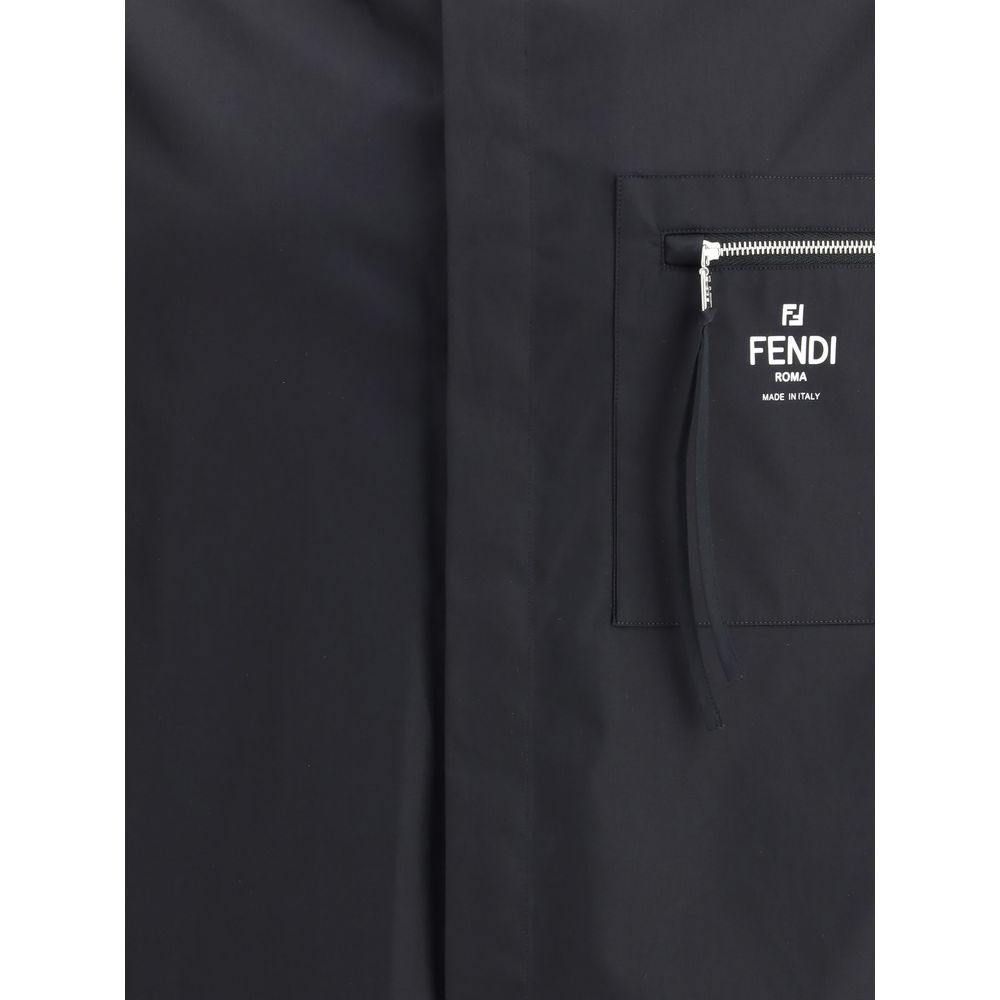 Fendi Black Cotton Shortsleeve Shirt
