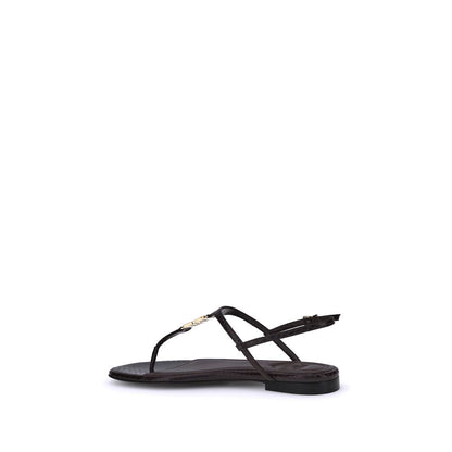 Fendi Multicolor Calf Leather Bos Taurus Flat Sandals