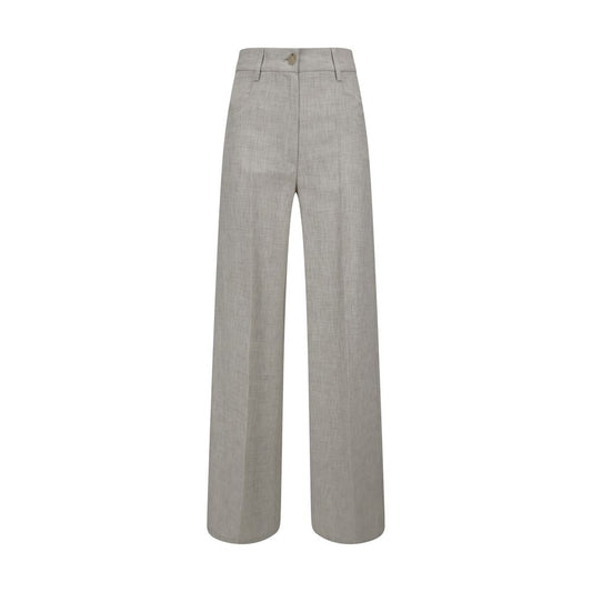 Forte_Forte Gray Viscose Casual Pants Forte_Forte