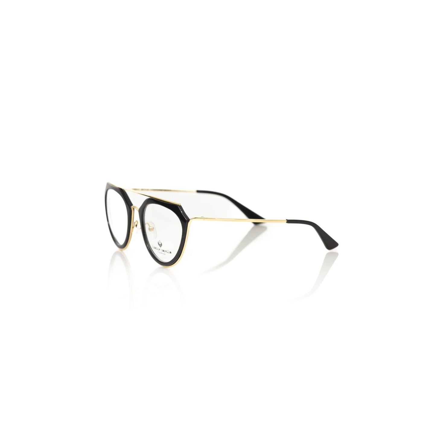 Frankie Morello Aviator-Style Chic Eyeglasses with Gold Accents