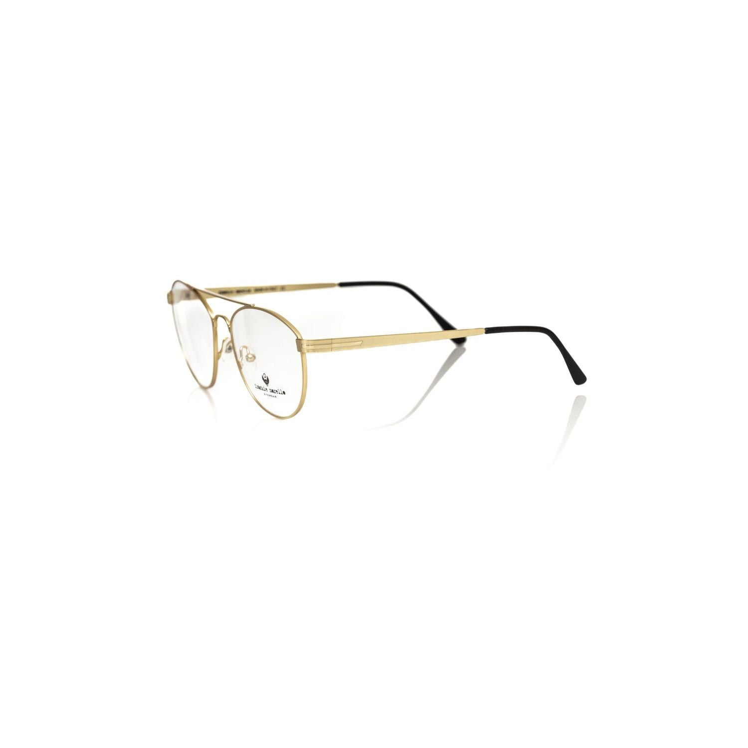 Frankie Morello Gold Metallic Fiber Men's Frame Aviator Eyeglasses