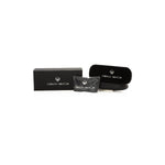 Frankie Morello Multicolor Acetate Women Frame packaging with black case and branded box
