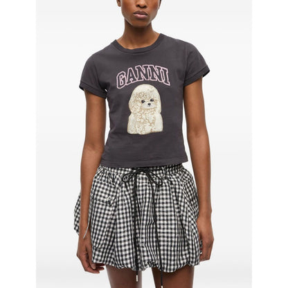 GANNI T-shirts and Polos Grey