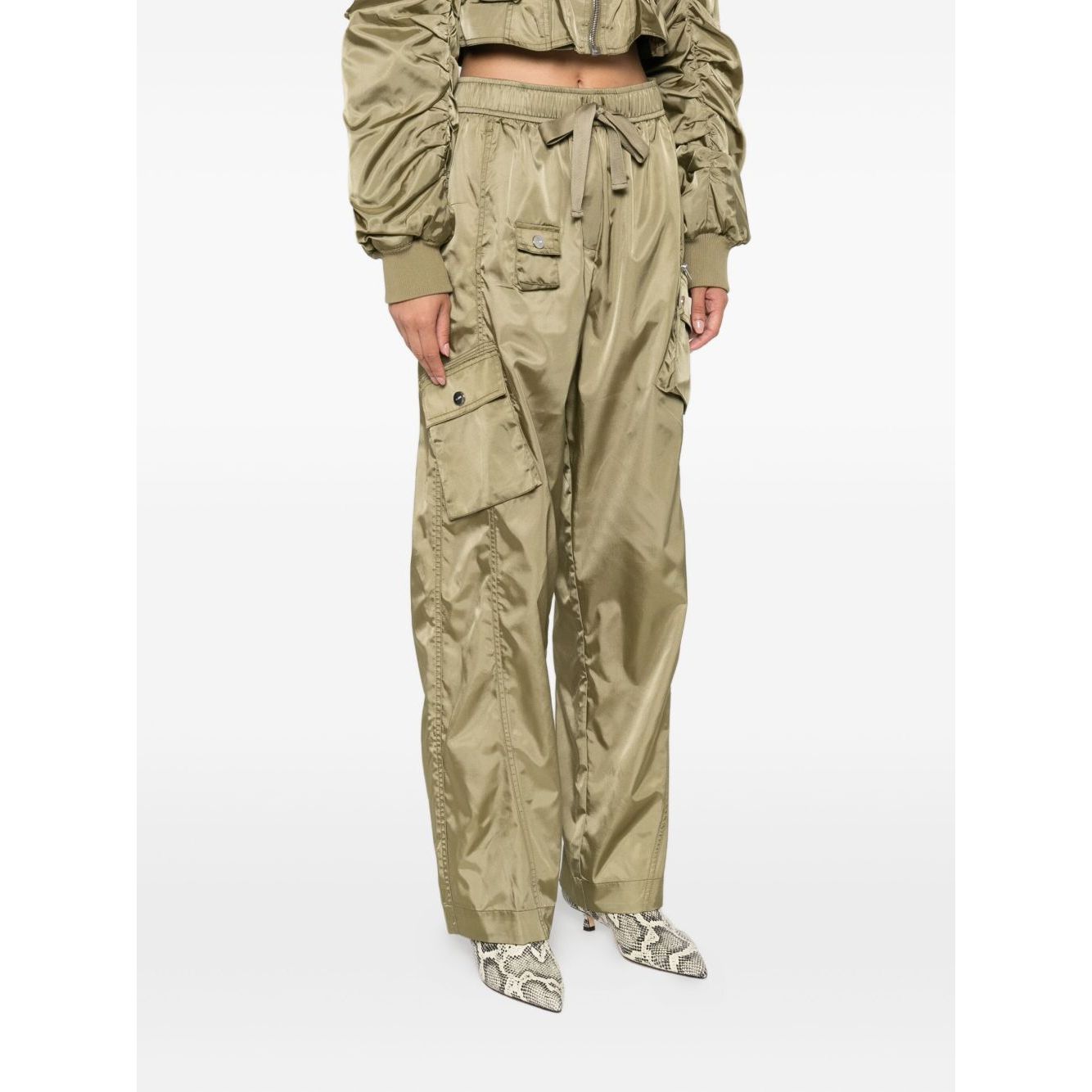 GANNI Trousers Green