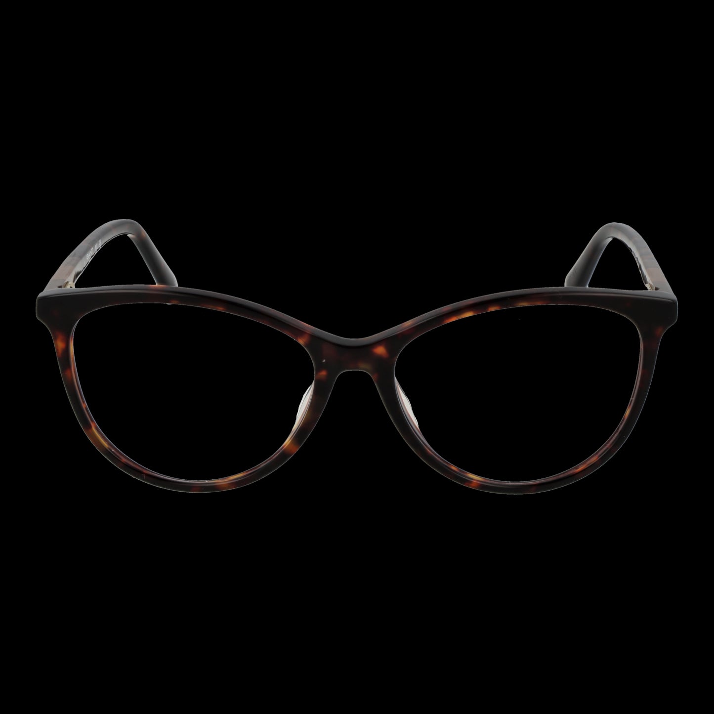 Stylish GANT MOD. GA4149 52055 lady's eyeglasses with tortoiseshell frame design on black background.