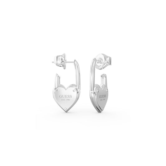 GUESS JEWELS JEWELRY Mod. JUBE04214JWRHT-U heart-shaped earrings