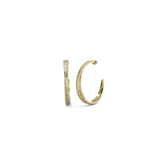 GUESS JEWELS JEWELRY Mod. JUBE04585JWYGT-U gold hoop earrings