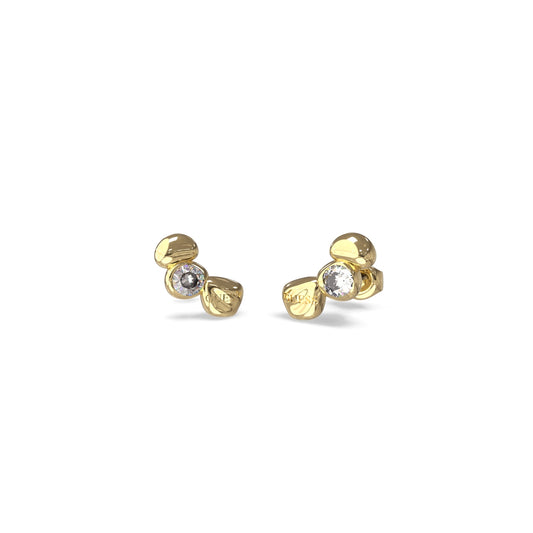 GUESS JEWELS JEWELRY Mod. JUBE05189JWYGT-U gold earrings with crystal accents