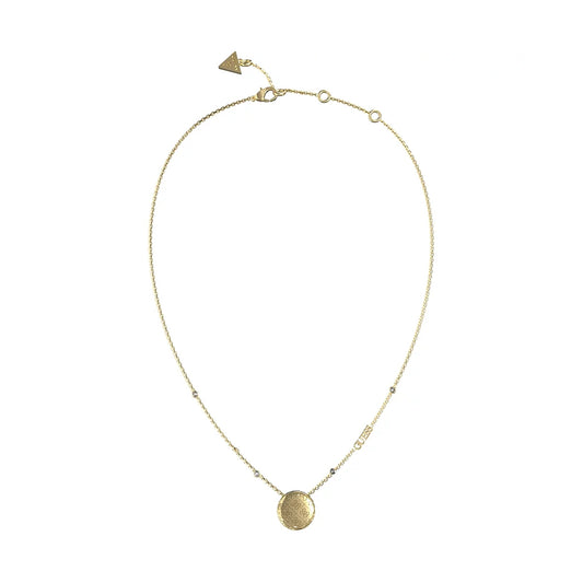 GUESS JEWELS JEWELRY Mod. JUBN04263JWYGT-U gold necklace with round pendant