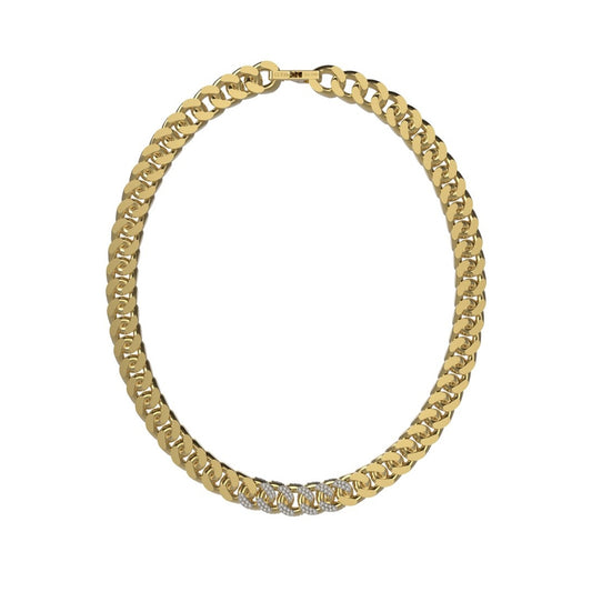 GUESS JEWELS JEWELRY Mod. JUMN01379JWYGT-U gold necklace displayed on white background