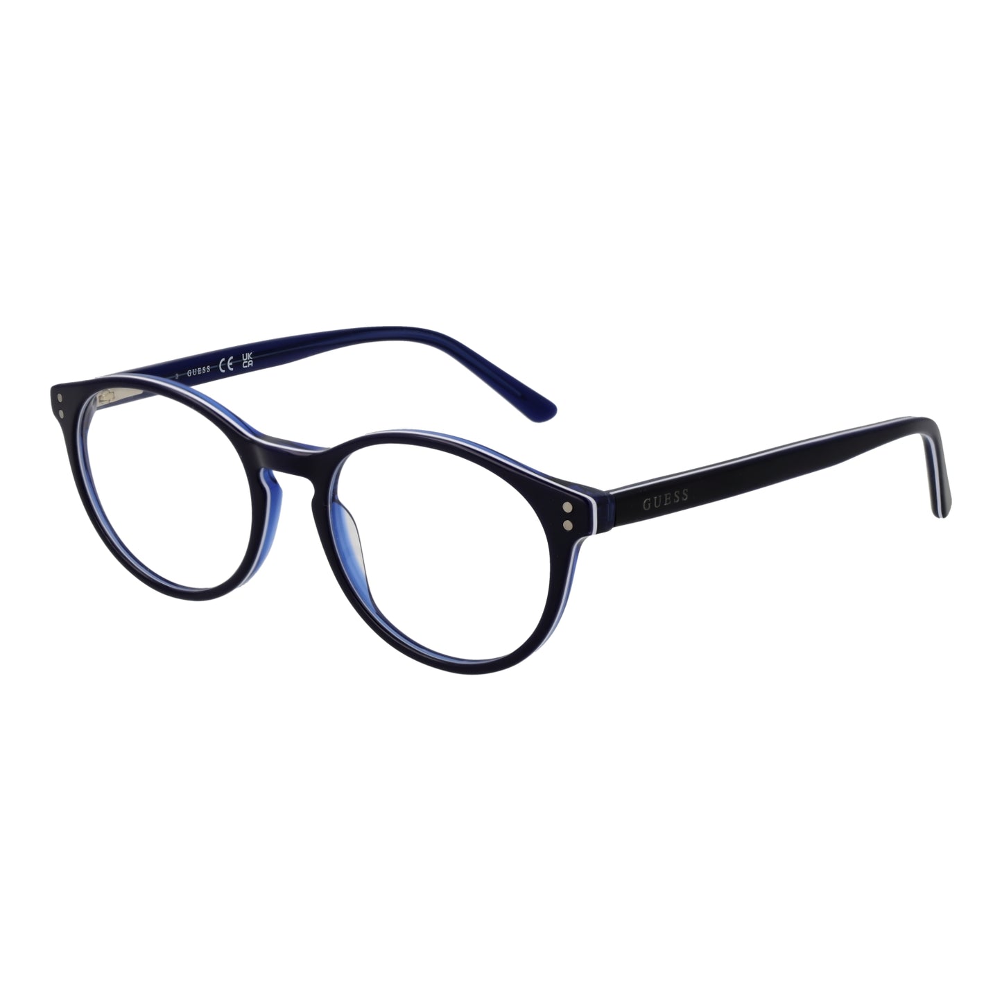 GUESS MOD. GU8266 49090 stylish round eyeglasses in black and blue color
