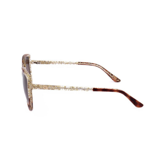 Side view of GUESS SUNGLASSES Mod. GU7882 HAVANA showing acetate frame in official packaging for ladies.
