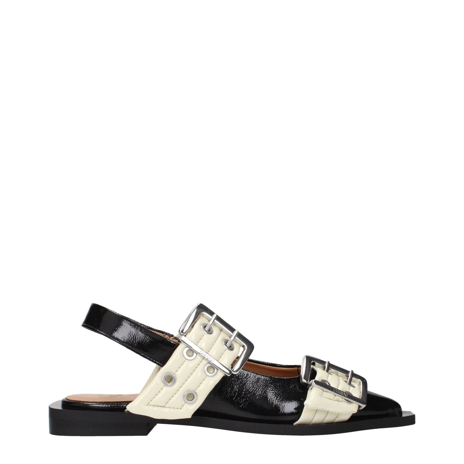 Ganni Black Polyethylene Sandals