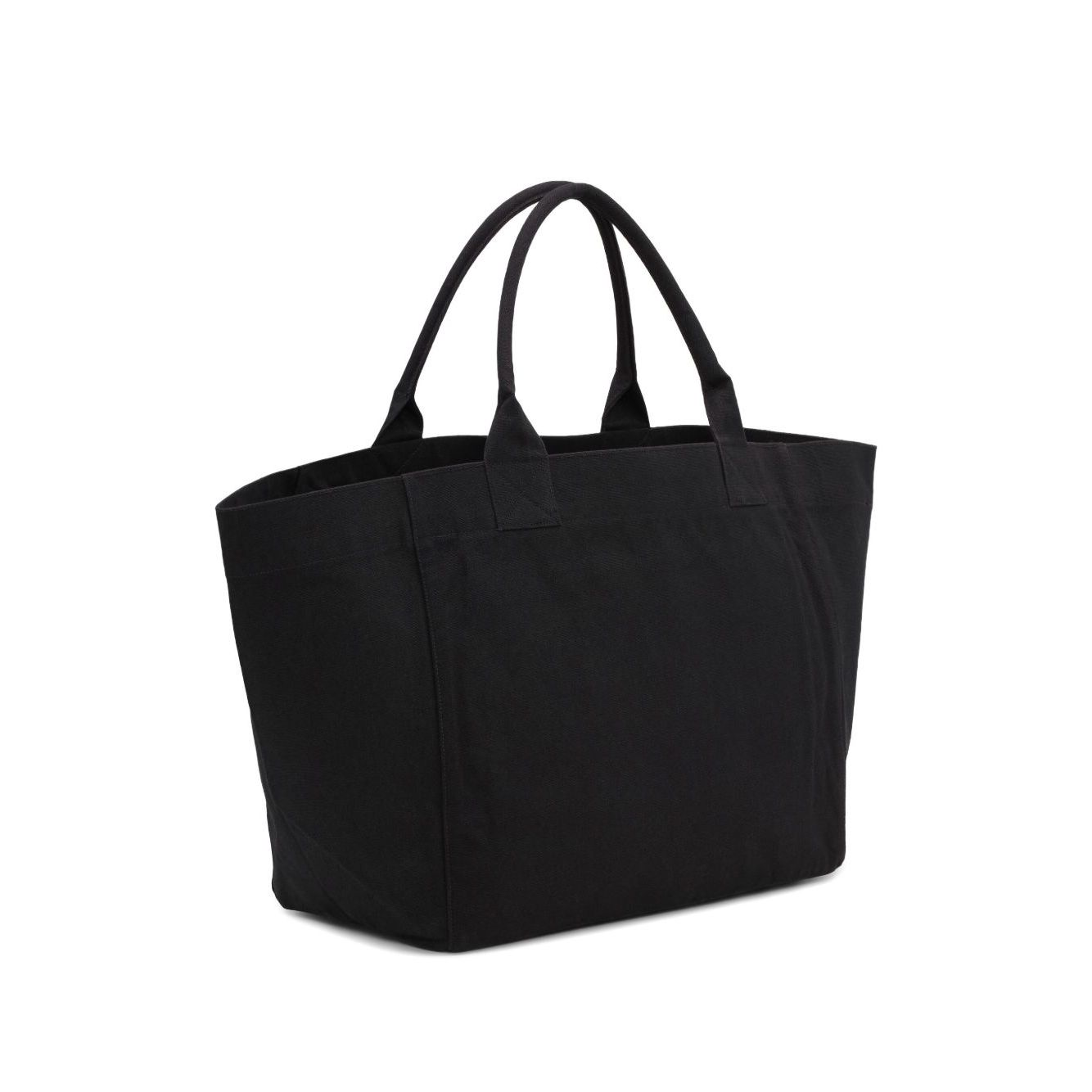 Front view with bag zipped and handles upright.