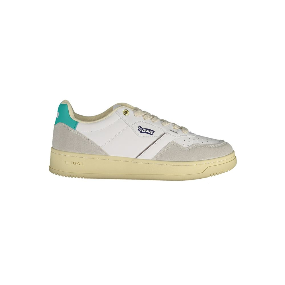 Gas White Artificial Leather Women Sneaker