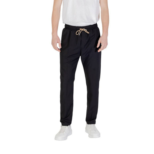 Gianni Lupo Black Polyester Casual Pants Gianni Lupo