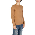 Gianni Lupo Brown Polyester Sweater for men, fall/winter collection, stylish knitwear
