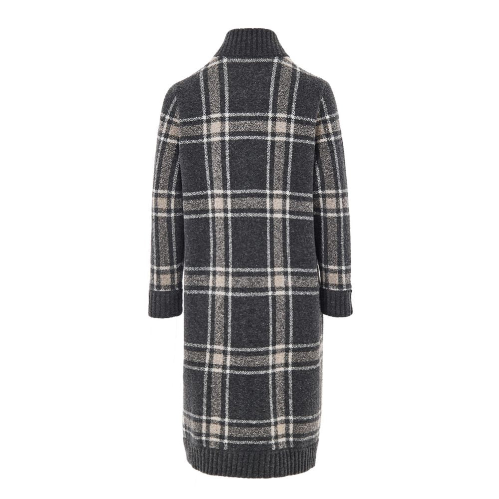 Gran Sasso Gray Wool Robe 1728,67397976224,Clothing,Gran Sasso,Gray,IT44|L,New with tags,Robes - Sleepwear - Clothing,Sleepwear - Clothing,Women