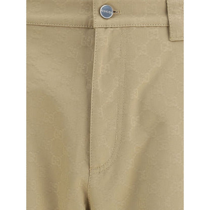 Gucci Beige Cotton Casual Pants