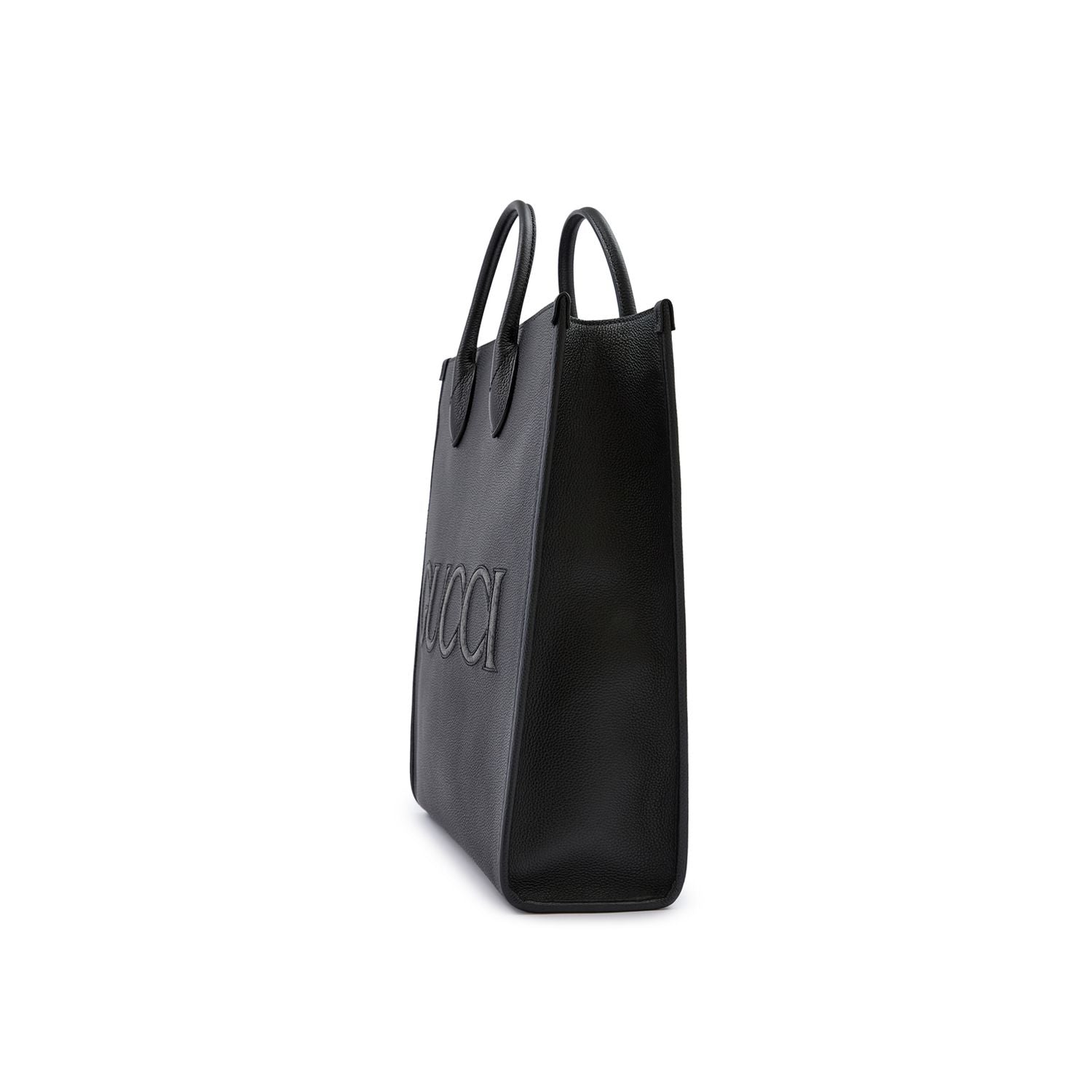 Front view with bag zipped and handles upright.