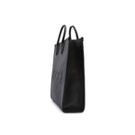 Gucci Black Leather Logo Medium Tote Bag