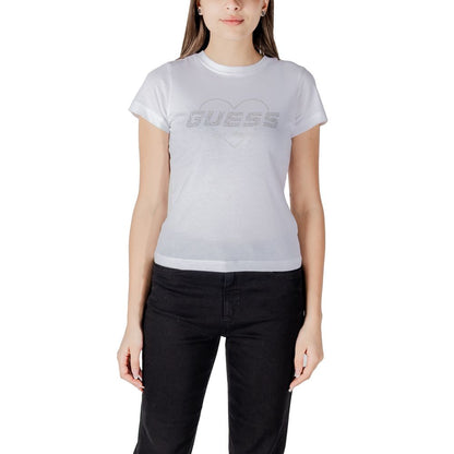 Guess Active White Cotton T-Shirt