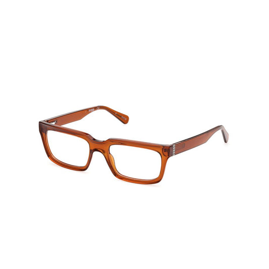 Guess Brown Injected Frames unisex glasses model GU8253 with 53/19/145mm dimensions and UV filter 3 for stylish everyday wear.