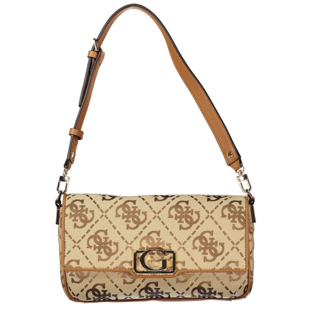Guess Jeans Beige Polyester Women Handbag