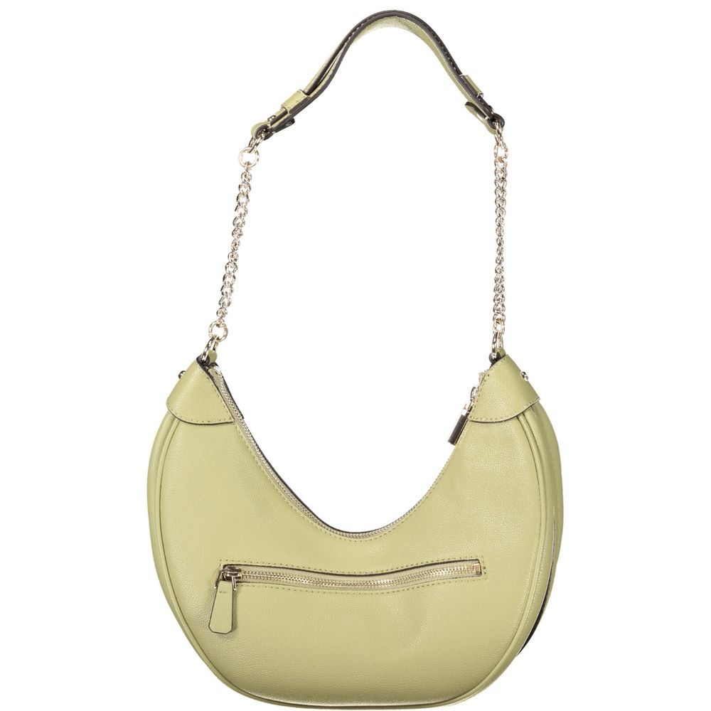 Front view with bag zipped and handles upright.