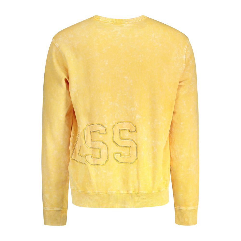 Guess Jeans Yellow Cotton Men Sweatshirt