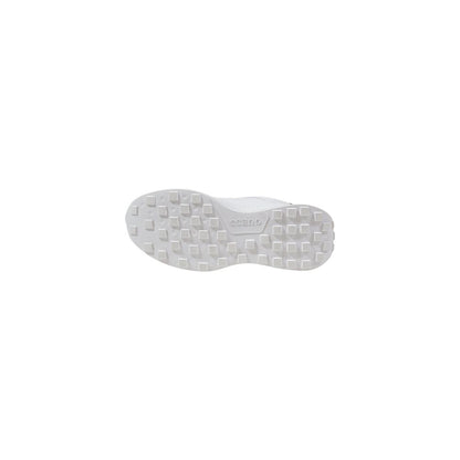 Underside view of Guess White Polyethylene Chunky Sneakers showing tread pattern for grip and durability.