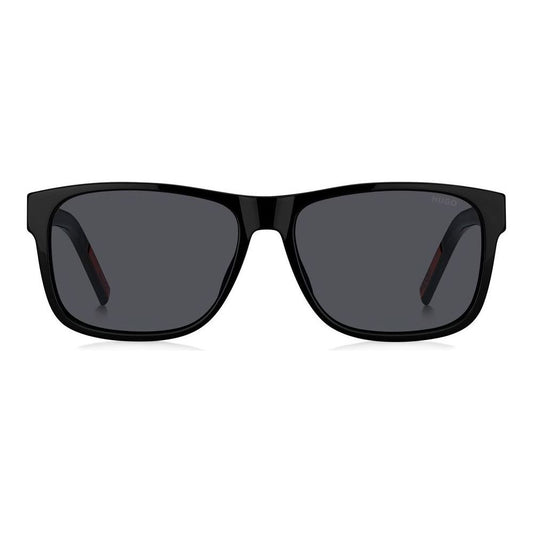 Stylish gent eyewear HUGO MOD. HG 1260_S with black frame and dark lenses.