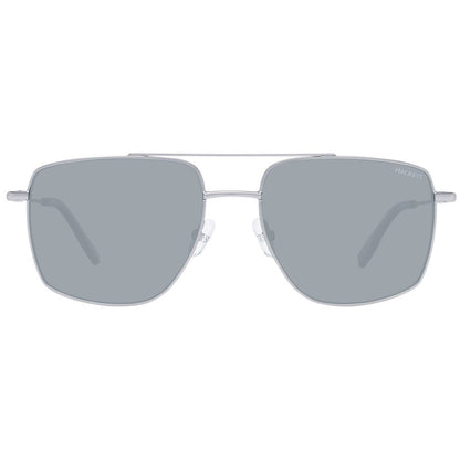 Hackett Gray Metal Sunglasses with grey polarized lenses and full-rim design providing 100% UVA & UVB protection.