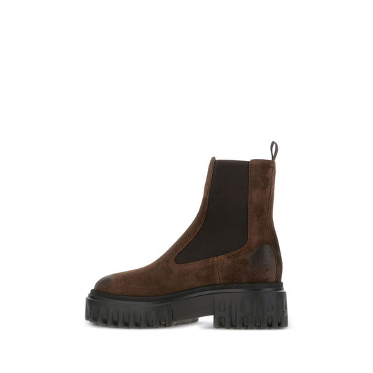 Hogan Pre 50mm elastic-panel leather boots Boots