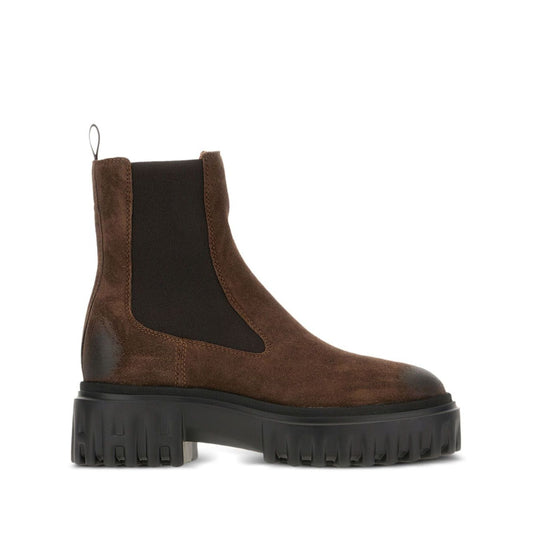 Hogan Pre 50mm elastic-panel leather boots Boots