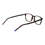 Hugo Boss Brown Men Glasses Frame in acetate with rectangle shape and full-rim style, featuring demo plastic lenses.