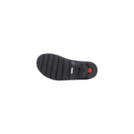 Hunter Black Recycled Polyester Ankle boots sole view showcasing durable grip pattern and waterproof design for urban conditions.