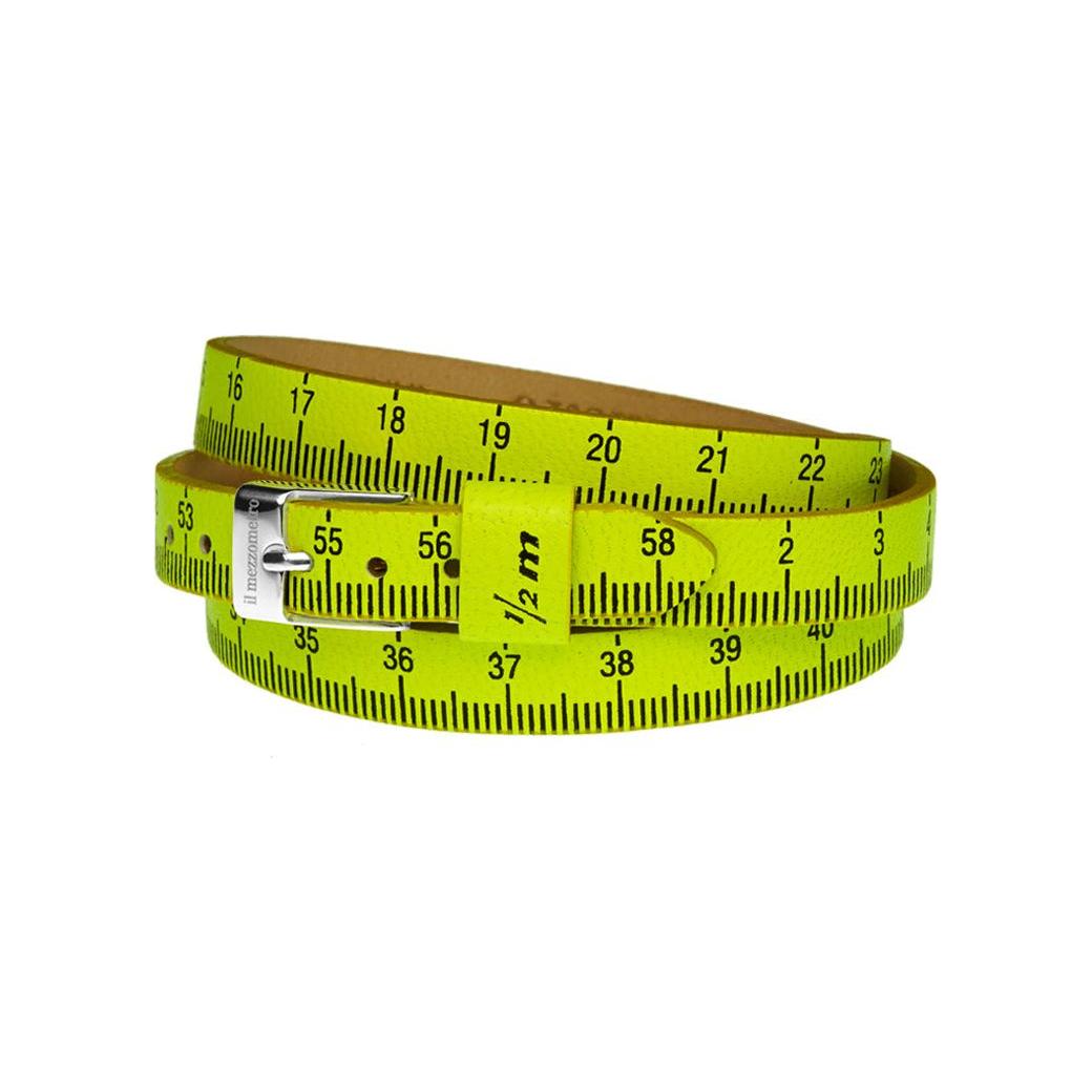 Il MEZZOMETRO Mod. FLUO - Bracciale in pelle/leather bracelet