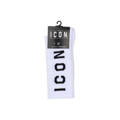Icon White Cotton Socks