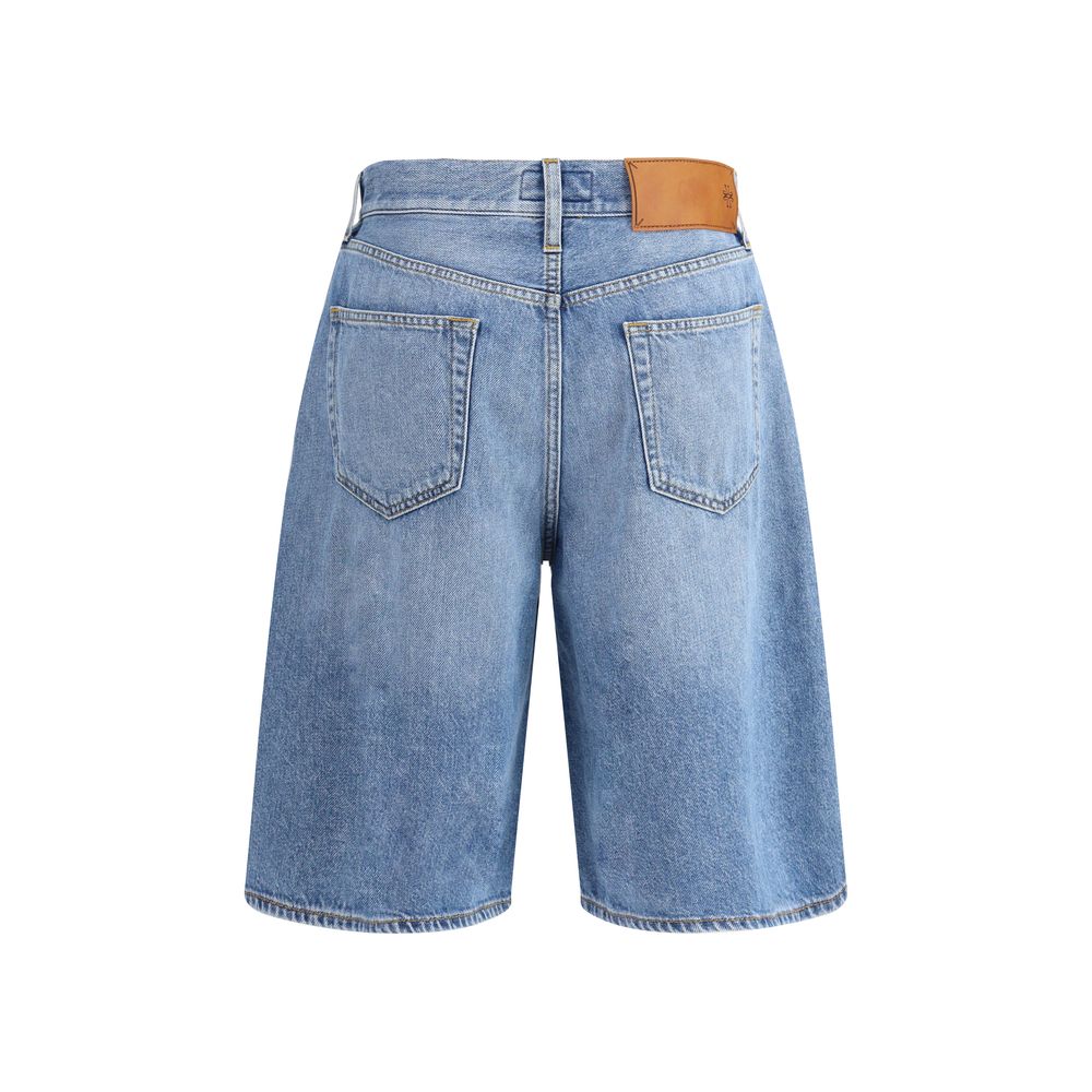 Jacob Cohen Blue Cotton Bermuda Shorts