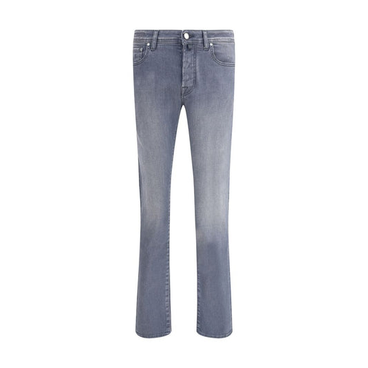 Jacob Cohen Gray Cotton Slim Fit Jeans Jacob Cohen