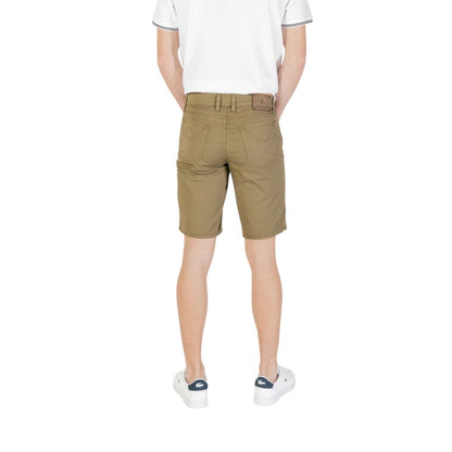 Jeckerson Green Cotton Bermuda Shorts