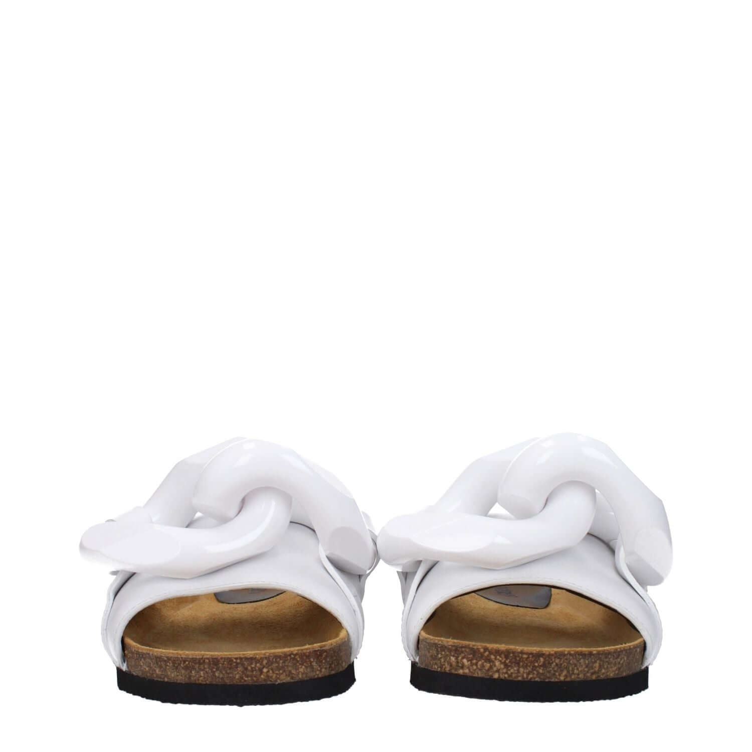 Jw Anderson White Leather Slippers