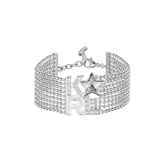 KARL LAGERFELD JEWELS JEWELRY Mod. 5483575 silver bracelet with star design
