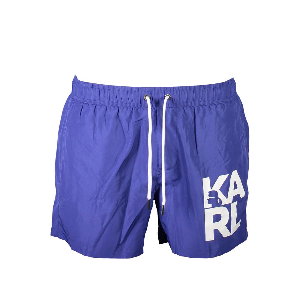 Karl Lagerfeld Blu Polyester Mens Swim Trunks 1728,67403481248,Blue,Clothing,Karl Lagerfeld,Men,New with tags,S,Shorts - Clothing